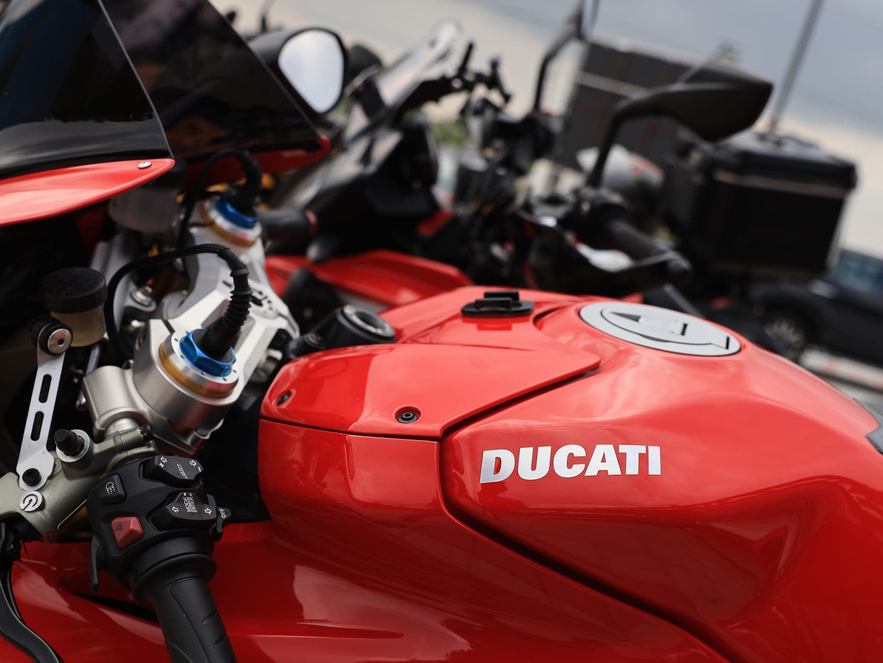 Ducati tank detail
