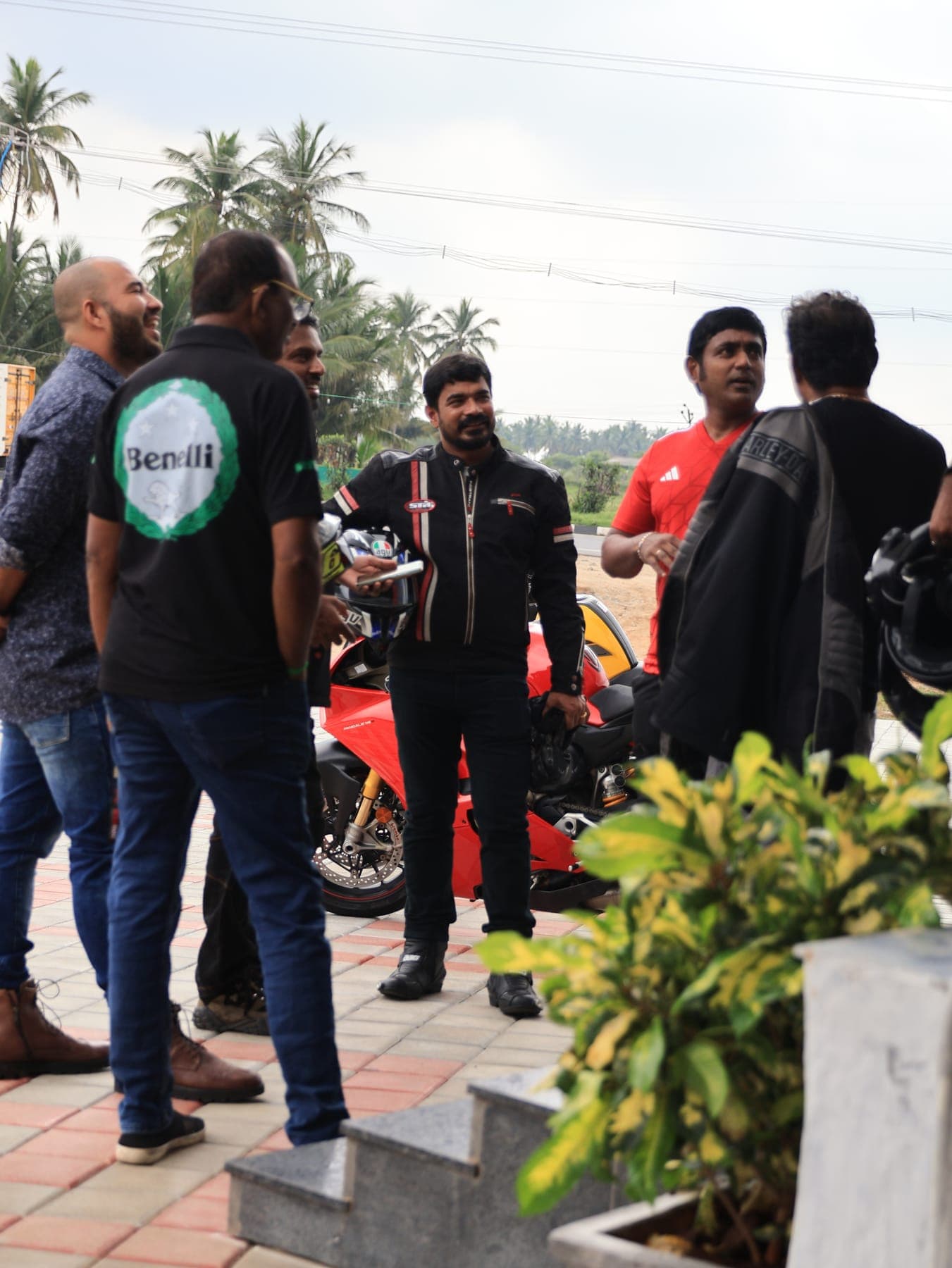 Riders gathering at a Sunday event